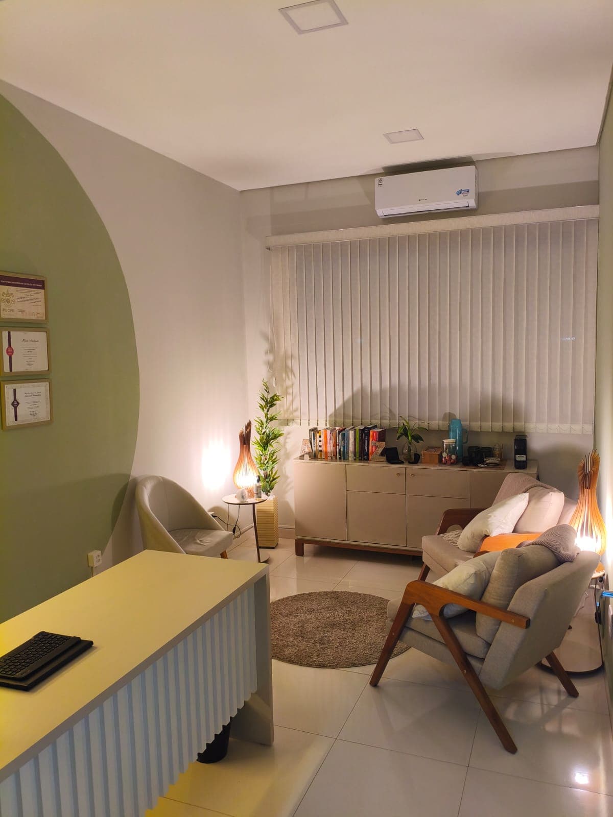Sala de espera do consultório